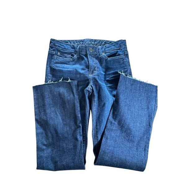 Calvin Klein Jeans Ultimate Bootcut Women's 27/4 Blue Low Rise Medium Wash - Picture 2 of 14